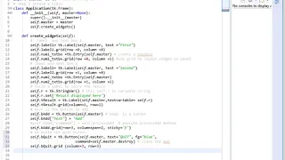 Python Tkinter demo of adding 2 numbers