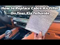 2025 Kia Telluride How To Replace Cabin Air Filter