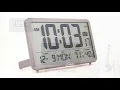 WallarGe Digital Wall Clock Autoset Desk Clocks with Temperature Humidity and Date