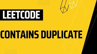 217 Contains Duplicate leetcode java solution leetcode solutions java