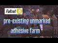 Fallout 76 adhesive farm pre-existing location with new log cabin bundle and crashed plane generator