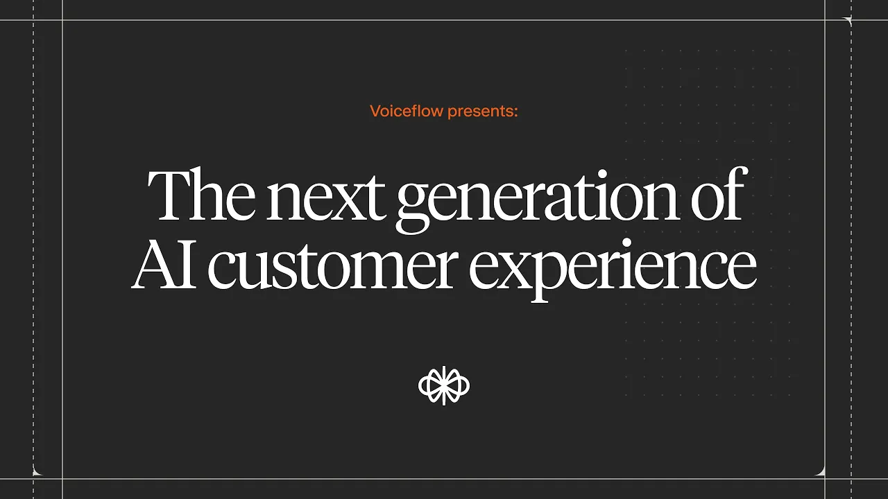 Voiceflow AI customer experience teaser