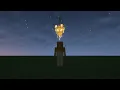 How to make a golden chandelier in Minecraft