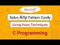 solve any pattern program easily in Telugu c programming Program 50