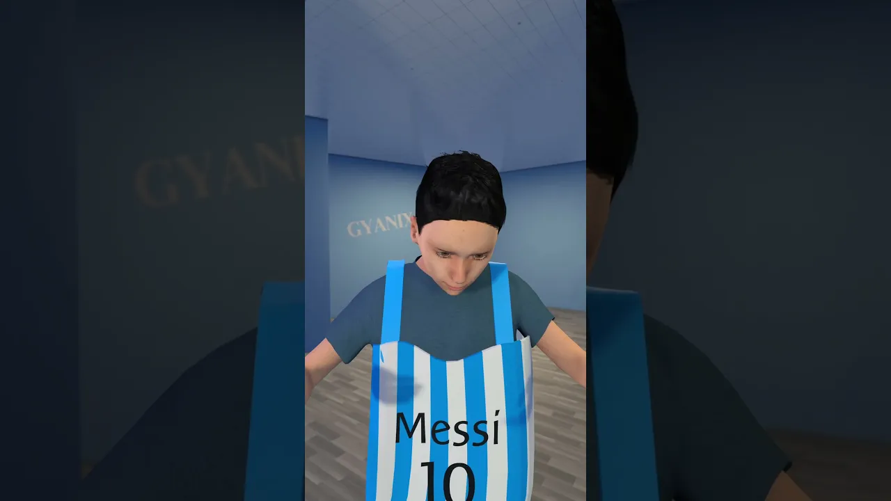 Messi gifted jersey