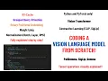 Coding a Multimodal Vision Language Model from scratch in PyTorch with full explanation