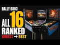 Every Bally 6803 Pinball Machine Ranked Worst to Best