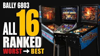 Every Bally 6803 Pinball Machine Ranked Worst to Best