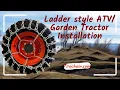 TireChain com Tractor Atv Ladder tire chains installation