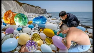 Everyone who comes here takes away a bag of gemstones。  agate#crystal