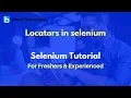 Locators in selenium Selenium Tutorial For Beginners