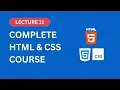 HTML CSS Tutorial for Beginners Lecture 11 Pseudo-Elements Attribute Selectors Input Types