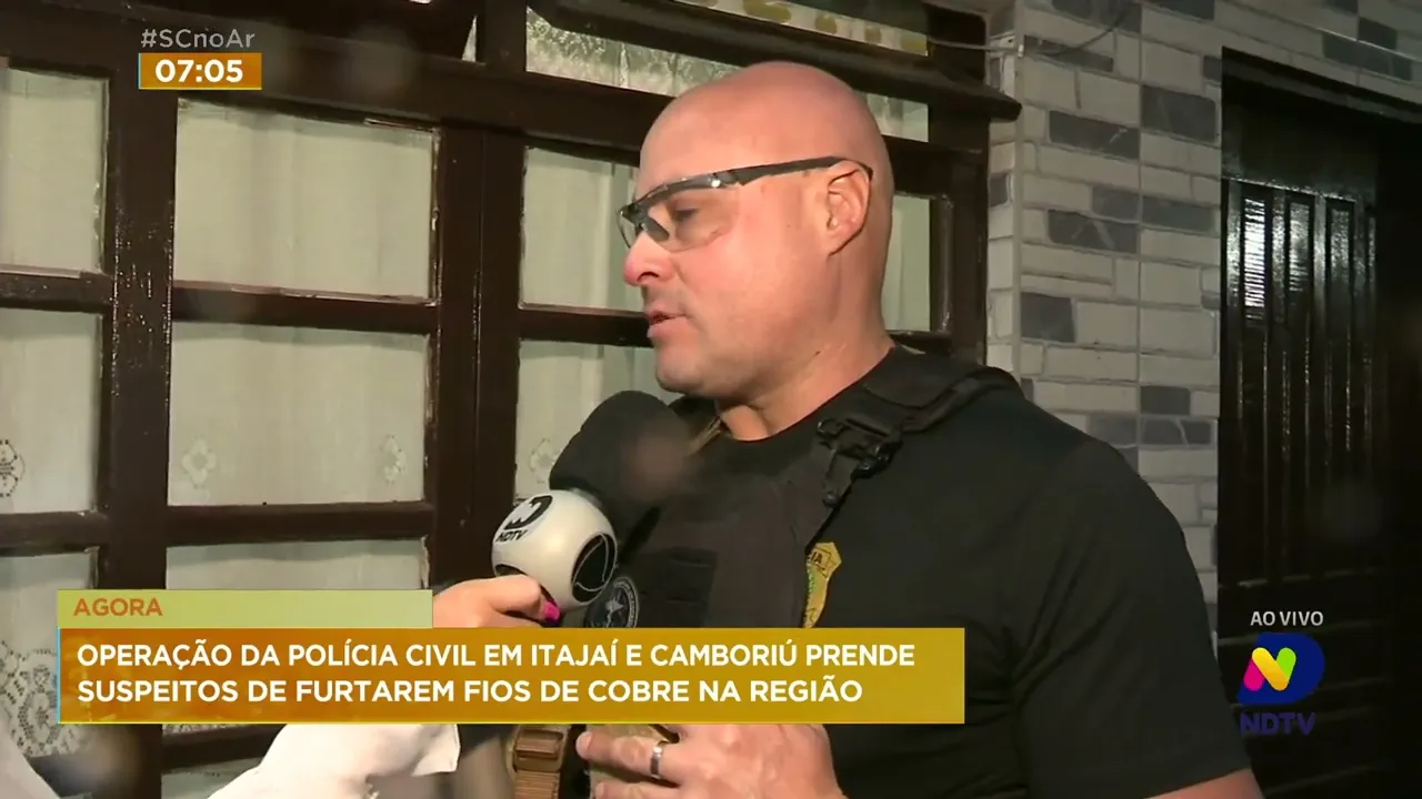 Polícia Civil deflagra operação contra furto de fios em duas cidades catarinenses nesta sexta-feira