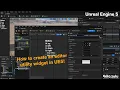 How to create an editor utility widget in UE5