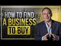 How to Find a Business to Buy Jonathan Jay 2025