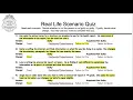 Real Life Plagiarism Scenario Quiz