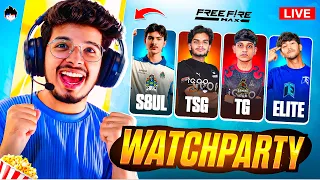 Live⛔️ TSG VS TG VS ELITE⛔️GRAND FINALS 30,000 INR⛔️  WATCHPARTY WITH TSG JASH #freefire