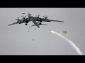 Lagu Angstaanjagend moment! luchtafweerraketten schoten de Russische Tu-95 neer, de bemanning sprong dood