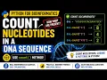 Count Nucleotides in a DNA Sequence Using Python count Method Python for Bioinformatics