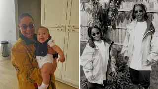 Da Brat Throwback Gift Celebrating Little Sister Raven-Symone Birt ay in Style