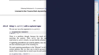 Tiny Python Projects Ch 15 Pt 4 Using re split to split using regular expressions