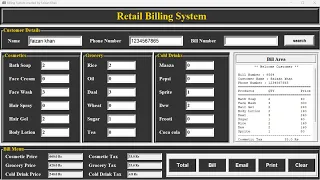 1 Build a Retail Billing System using Python Tkinter GUI - Step-by-Step Tutorial