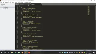 Append json in file using php form