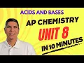 AP Chem Unit 8 Review Acids and Bases in About 10 Minutes