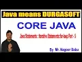 Java Tutorials Java Statements Iterative Statements for loop Part - 5 by Nagoor Babu sir