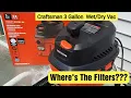 Craftsman 3 Gallon Wet Dry Vac - My Thoughts and Finding The Filters