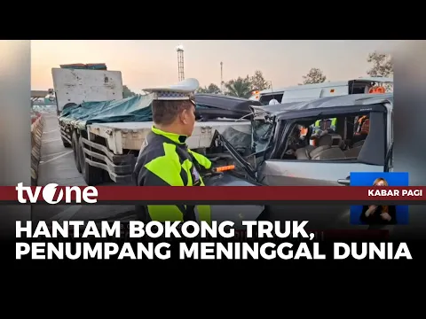 Kecelakaan Maut Mobil Tabrak Tronton di Tol Cipali, 3 Orang Tewas