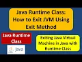 Java Runtime Class How to Exit JVM Using Exit Method