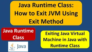 Java Runtime Class How to Exit JVM Using Exit Method
