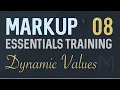 Dynamic Values - Markup HTML Templating System