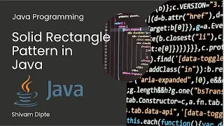 Print Solid Rectangle in Java Java Star Pattern Program Shivam Dipte