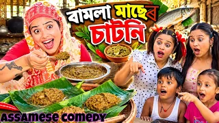 বামলা মাছেৰ চাটনি😜||Assamesecomedy||Funnyvideo||Chayadeka||Menoka||sekhorkhaiti||
