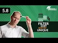 5 8 FILTER SORT SORTBY UNIQUE Excel 365 Excel formulas data operations FREE ONLINE COURSE