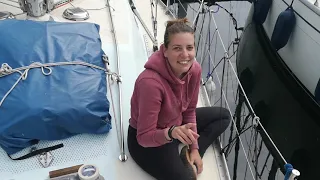 Painting non skid on our deck. Part 1