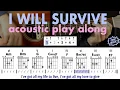 Download Lagu “I Will Survive” Acoustic Guitar and Vocals Play Along! 7 Chord Song! (Gloria Gaynor/Cake Made Easy)