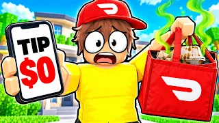 I’m The WORST DoorDasher in Roblox..