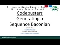 Codebusters - Generating a Sequence Baconian Cipher