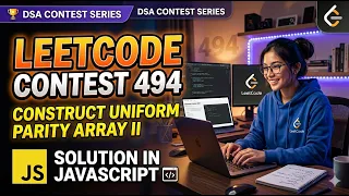 Leetcode Contest 494 Construct Uniform Parity Array II Solution in Javascript