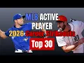 Top 30 Active MLB Career Strikeout Leaders 2026 Season Opener