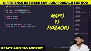 Difference between map and foreach method Map and Foreach method JavaScript and ReactJS