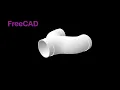 FreeCAD Quick and Easy Pipe Y Connector