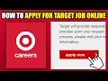 How To Apply For Target Job Online 2025