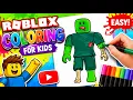Roblox Coloring for Kids Easy Zombie Coloring