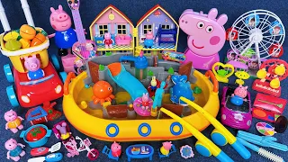 14 Minutes Satisfying with Unboxing Peppa Pig Water Park Swimming Pool Playset ASMR｜Review Toys