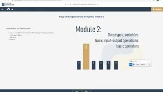 PCAP - Programming Essentials in Python Module 2