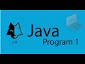 Java Program 1 Output Program Chapter 1 Multimedia Programming Beginners Java Tutorial